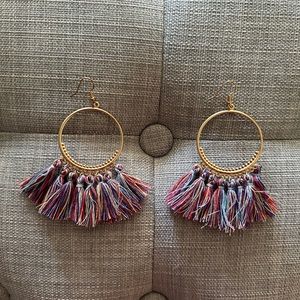 Rainbow Tassel Earrings